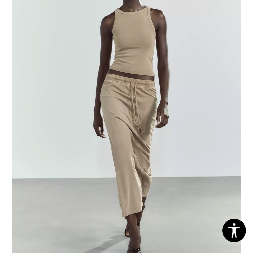 Zara tank and midi skirt